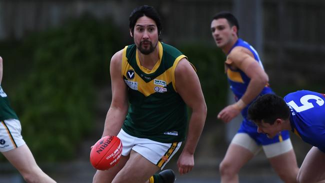 Jesse Howell in action for Eltham Collegians last year.