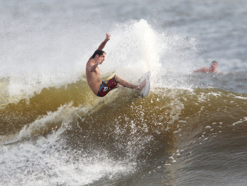 Alexandra Headland gets good lefts and rights for longboarders and shortbaorders alike. Picture: Nicholas Falconer
