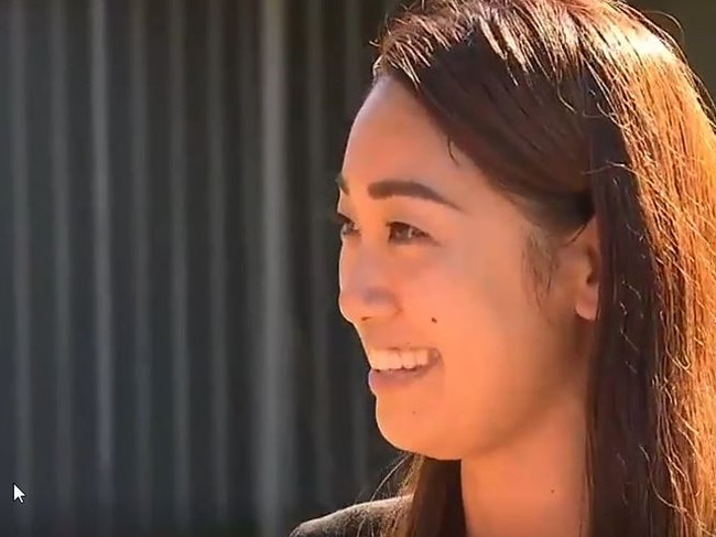 Ena Osaka speaks of her ordeal. Picture: Nine News