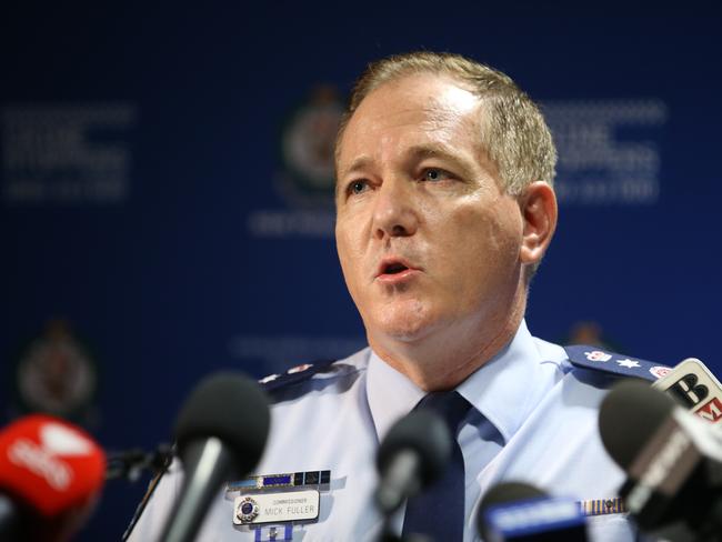 NSW Police Commissioner Mick Fuller will have to make the call as to whether an incident is a terrorist incident, which triggers the new shoot-to-kill provision. Picture: Bob Barker.