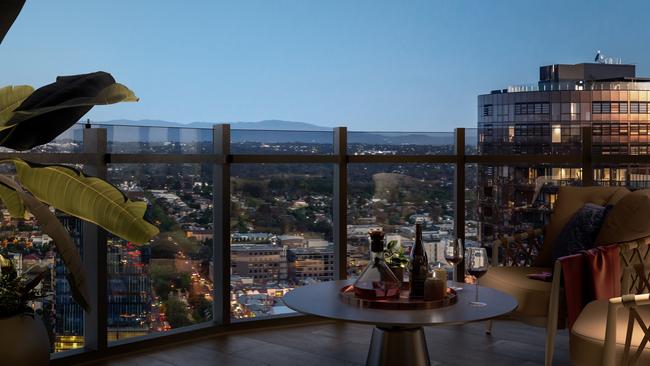 Residents will enjoy a view of the Dandenongs.