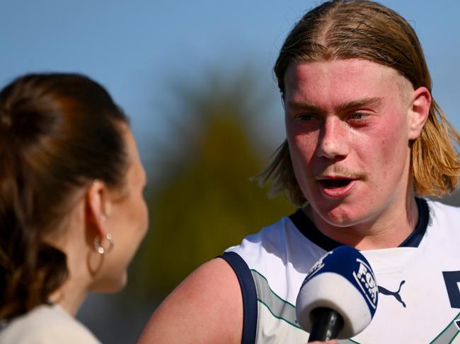 Trade and draft period is focused on what West Coast do with the rights to consensus number one pick Harley Reid. Picture: Morgan Hancock/AFL Photos via Getty Images