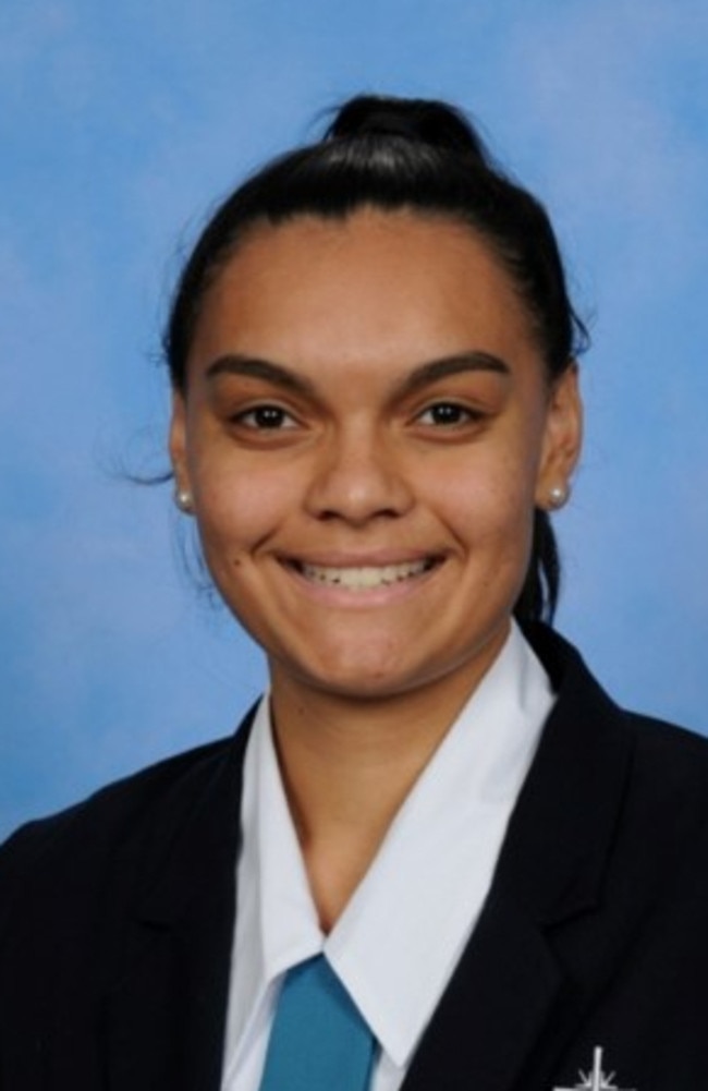 Brycee Stanley received St Ursula's College Indigenous Student Leadership Award.