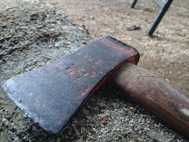 A trio entered a home in the Marina area on Friday, one of the men was armed with a small hatchet. Picture: Supplied