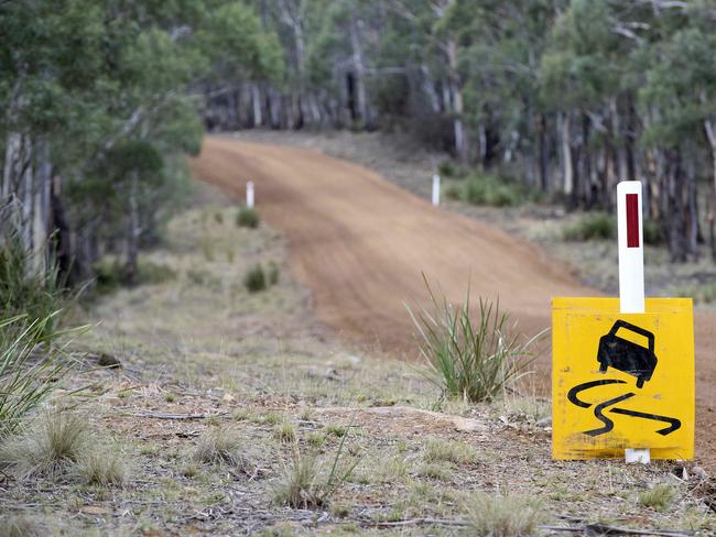 Tasman Highway will be closed from Friday for around a month making it difficult to access the towns of Triabunna and Orford, Wielangta Road an alternative route for 4WD. Picture: Chris Kidd