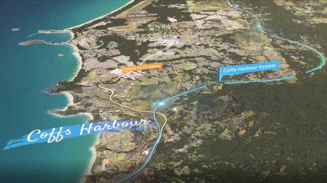 FINALLY: The RMS have released footage of the proposed Coffs Harbour bypass. Picture: Sam Flanagan