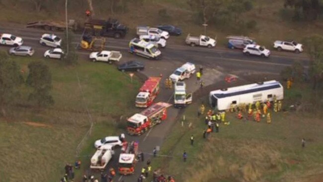 The incident is being investigated by the major collision squad. Picture: 7NEWS