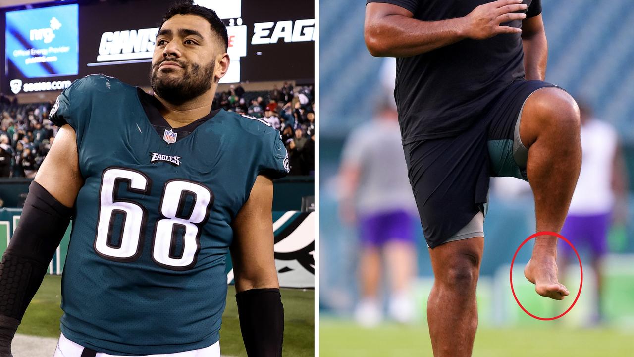 Eagles' Jordan Mailata may change 'barefoot routine' for Super Bowl