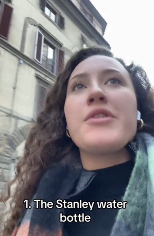 Rachael Sullivan, from Florida has been living in Florence, Italy since January. Picture: TikTok/rachaelsulli_