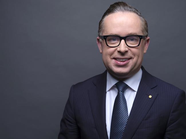 Alan Joyce, chief executive officer of Qantas Airways Ltd., poses for a photograph ahead of a Bloomberg Television interview in Hong Kong, China, on Monday, Nov. 12, 2018. JoyceÃÂ said the airline's cash flows are enough to fund capital expenditure, shareholder returns and manage debt, even as the annual fuel bill creeps up. Photographer: Justin Chin/Bloomberg via Getty Images