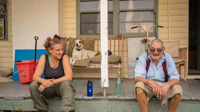 Buckly with his daughter Janelle. Picture: Jason Edwards