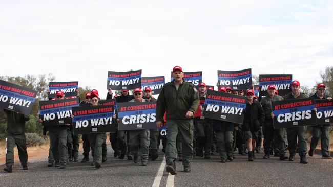 Alice Springs correctional officers are threatening to walk off their jobs amid an enterprise agreement breakdown. Picture: Lee Robinson