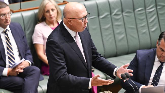 Opposition Leader Peter Dutton says Australia is going through a ‘national crisis’. Picture: NewsWire / Martin Ollman