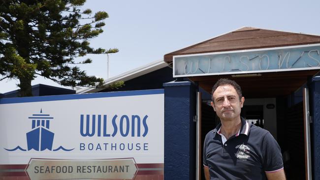 Neil Jedid, owner of iconic bayside restaurant Wilson’s Boathouse. Picture: AAP/Regi Varghese