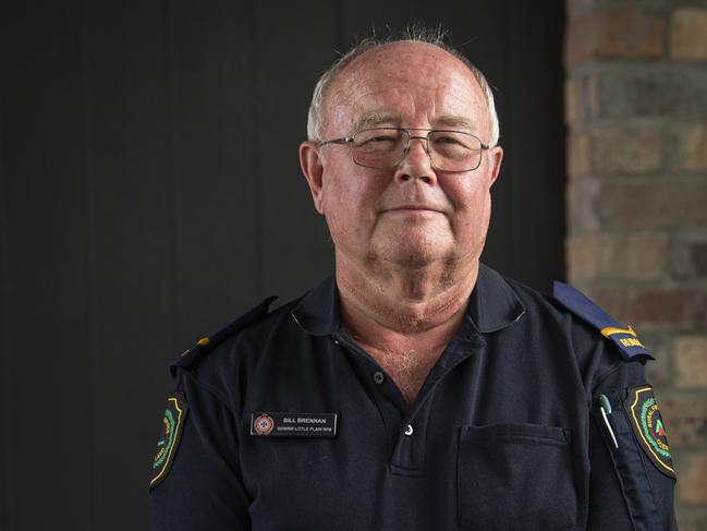 Gowrie Little Plains Rural Fire Brigade volunteer firefighter Bill Brennan was awarded the QFD Australia Day Achievement Award and a National Emergency Medal for his service during the 2019-20 black summer fires, Friday, January 24, 2025. Picture: Kevin Farmer