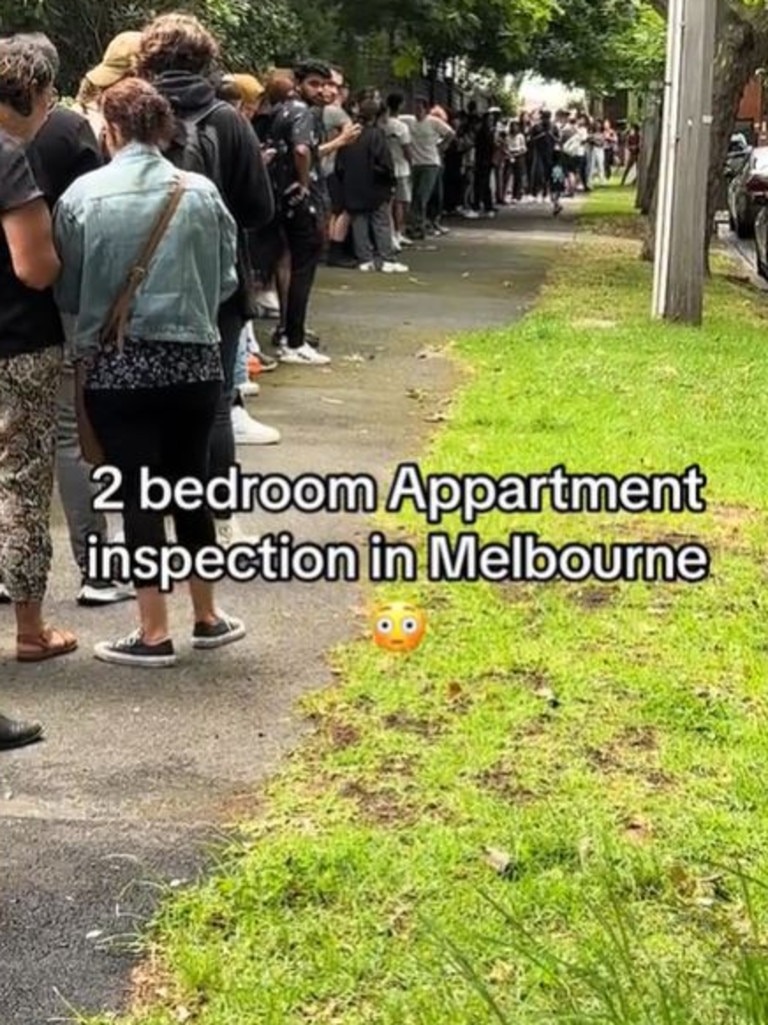 The TikTok user compared applying for rental property to “Lotto”. Picture: TikTok@bnodbasn