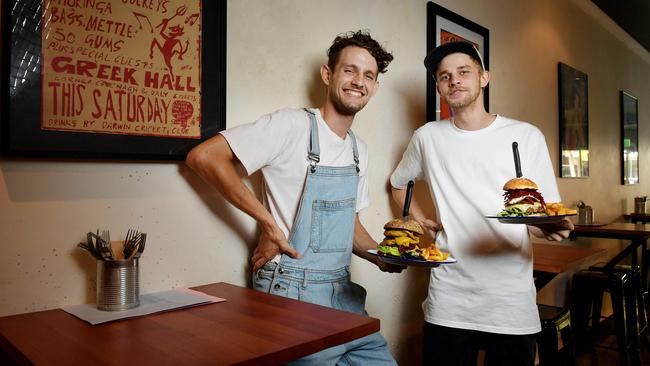 Good Thanks owners Alex and Edward James think vouchers given to locals to use on food and drinks would be beneficial to all, as NT hospitality venues reopen in stages. Picture: Justin Kennedy