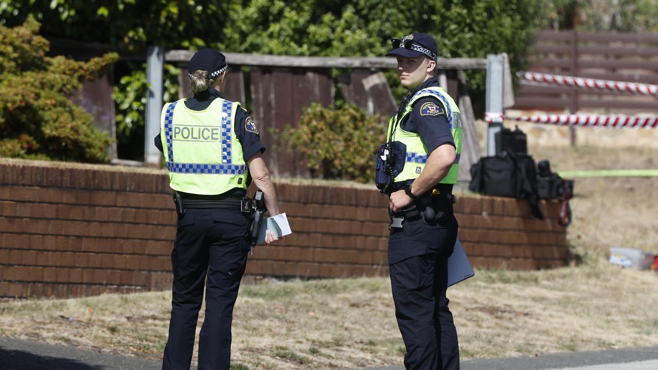 Fatal house fire in Sanders Street Glenorchy with Tasmania Police and Tasmania Fire Service in attendance. Picture: Nikki Davis-Jones