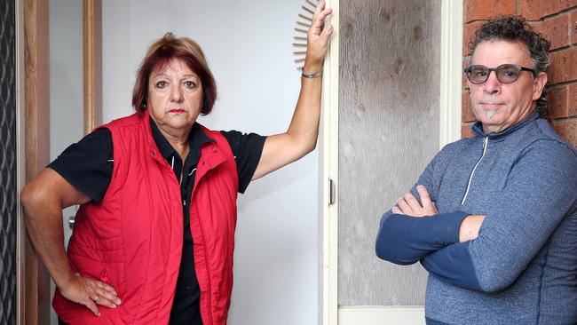 Amelia and Dave Zarb say they were scammed by Matthews on a project in St Leonards. Picture: Alison Wynd