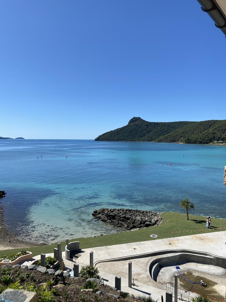 The pool, which is still under construction, will have a magic view over the Coral Sea.