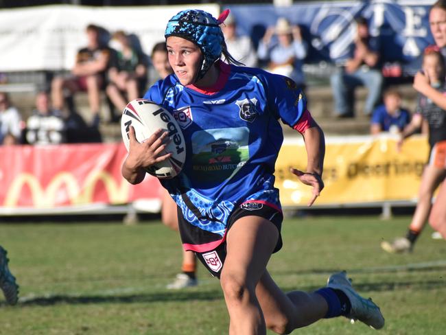 Norths' fullback Isabelle Jensen produced a Player of the Match performance in the under-17 girls final. Photo: Pam McKay