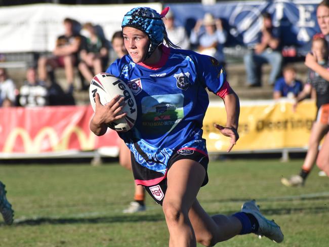 Norths' fullback Isabelle Jensen produced a Player of the Match performance in the under-17 girls final. Photo: Pam McKay