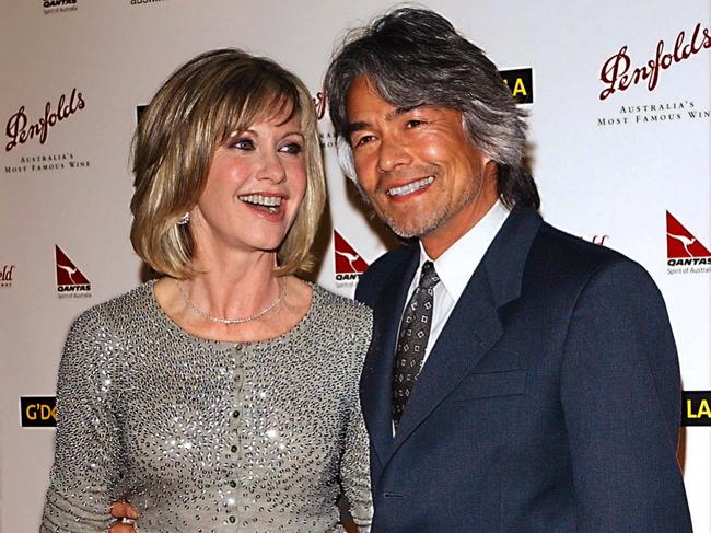 Olivia Newton-John with former partner Patrick McDermott, who disappeared mysterously.