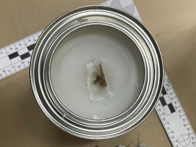 A candle found at the Hoxton Park home. Picture: NSW Police