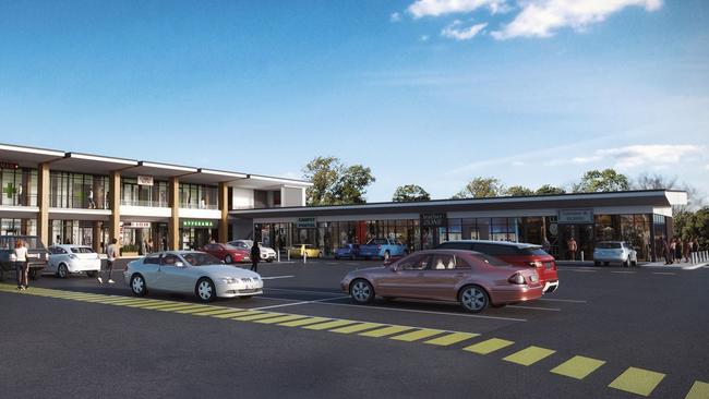 Artists impression of the new Woolworths shopping centre development at Dakabin.