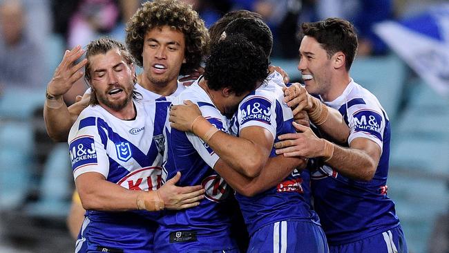 A few wins has done wonders for the Bulldog’s confidence. Photo: AAP Image/Dan Himbrechts