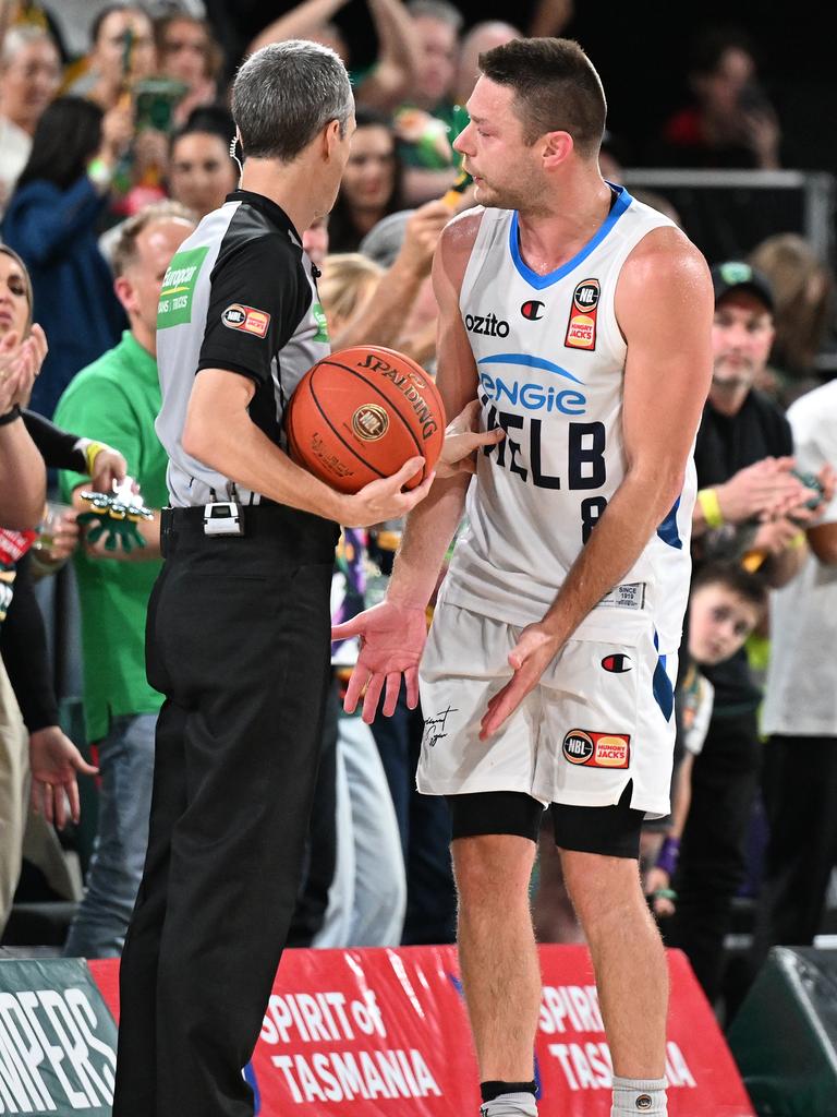 Frustration often got the better of several United stars, including Matthew Dellavedova, earlier in the series. Picture: Getty Images