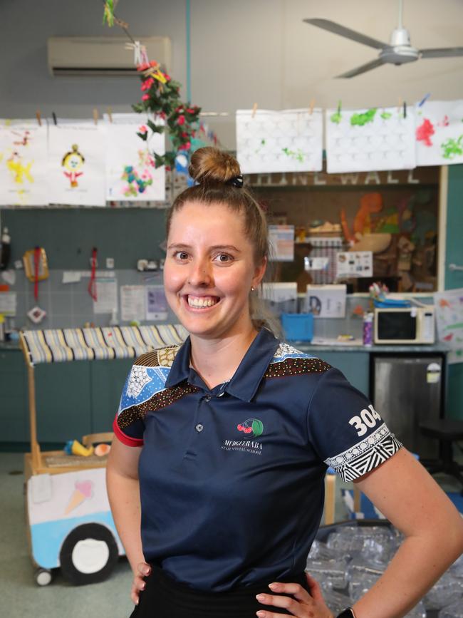 Mudgeeraba Special School Prep for My First Year. Prep teacher Michaela Austin in Junior 1.. Picture Glenn Hampson