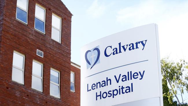 Calvary Private Hospital in Lenah Valley where Dr Thompson is a neurosurgeon assistant. Picture: MATT THOMPSON