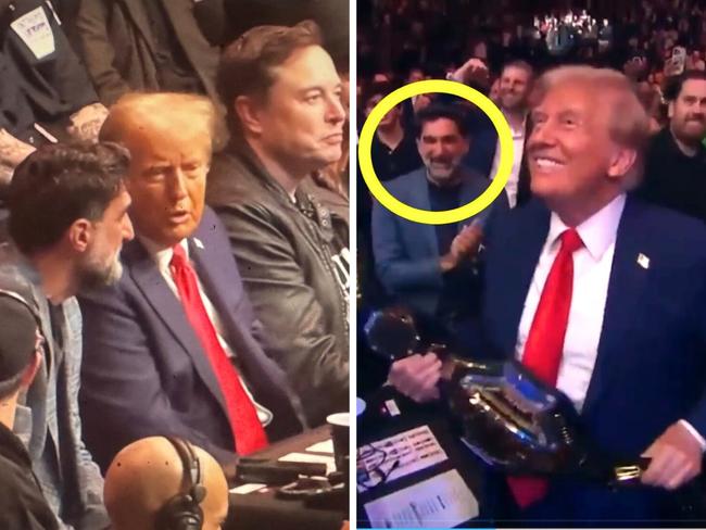 Donald Trump and Yasir Al-Rumayyan. Photo: Twitter and Fox Sports.