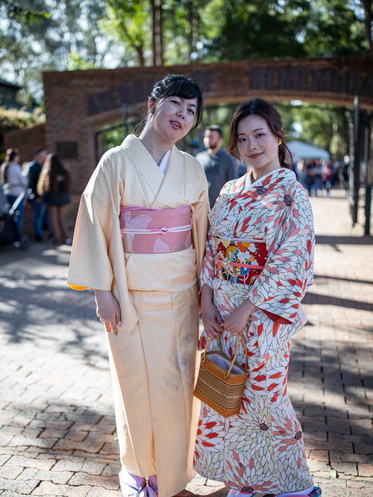 Visitors clad in traditional kimonos honour Japanese traditions. Picture: Christian Gilles