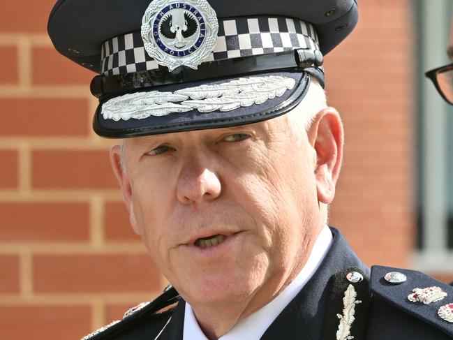 ADELAIDE, AUSTRALIA - NewsWire Photos MAY 15, 2024: Commissioner of Police Grant Stevens at the Fort Largs Police Academy. Picture: NCA NewsWire / Brenton Edwards