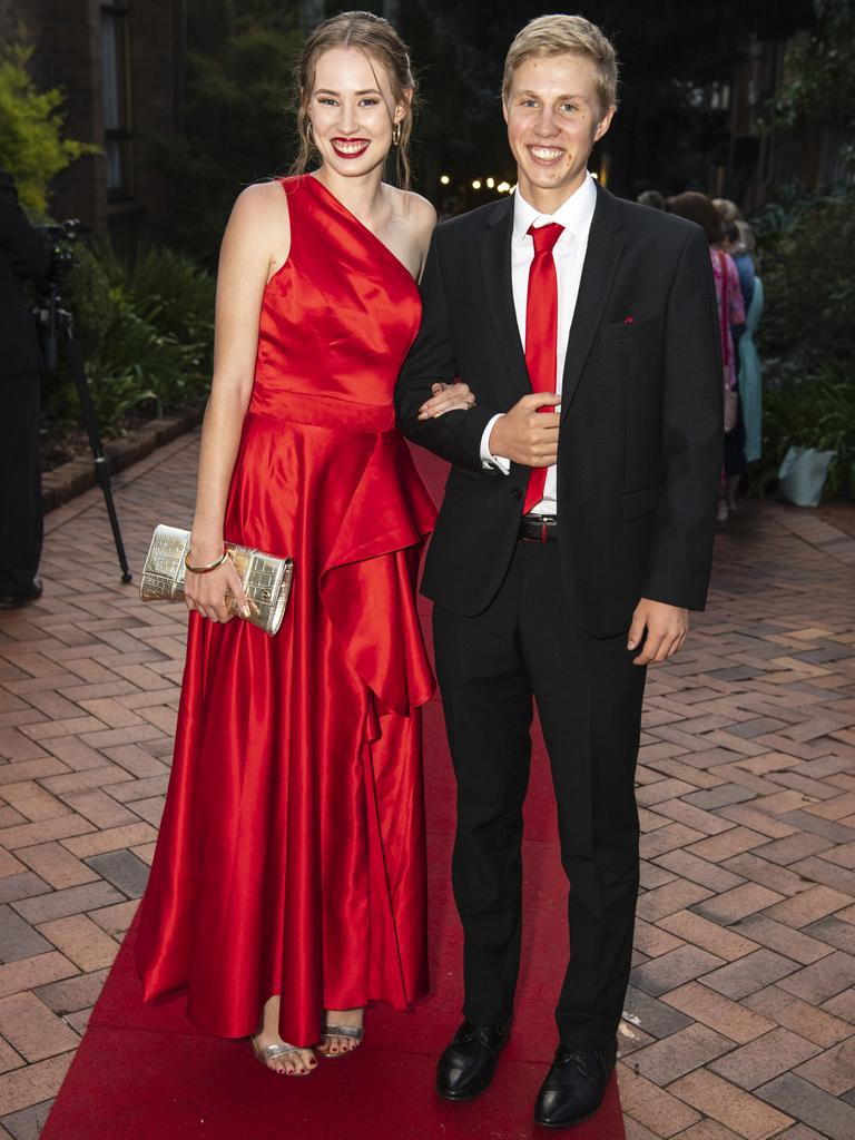 Olivia Barnes and Declan Campbell at Fairholme College formal, Wednesday, March 29, 2023. Picture: Kevin Farmer