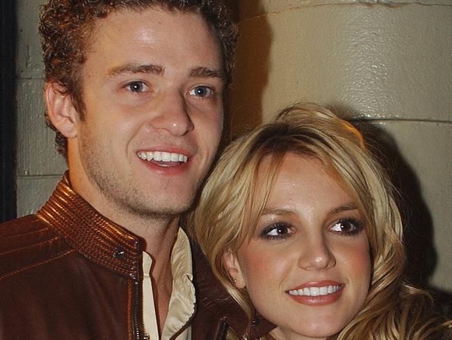 Nov 06, 2001 : Justin Timberlake of 'NSYNC & Britney Spears at  Britney's /New /York album release party. headshot music singers groups bands