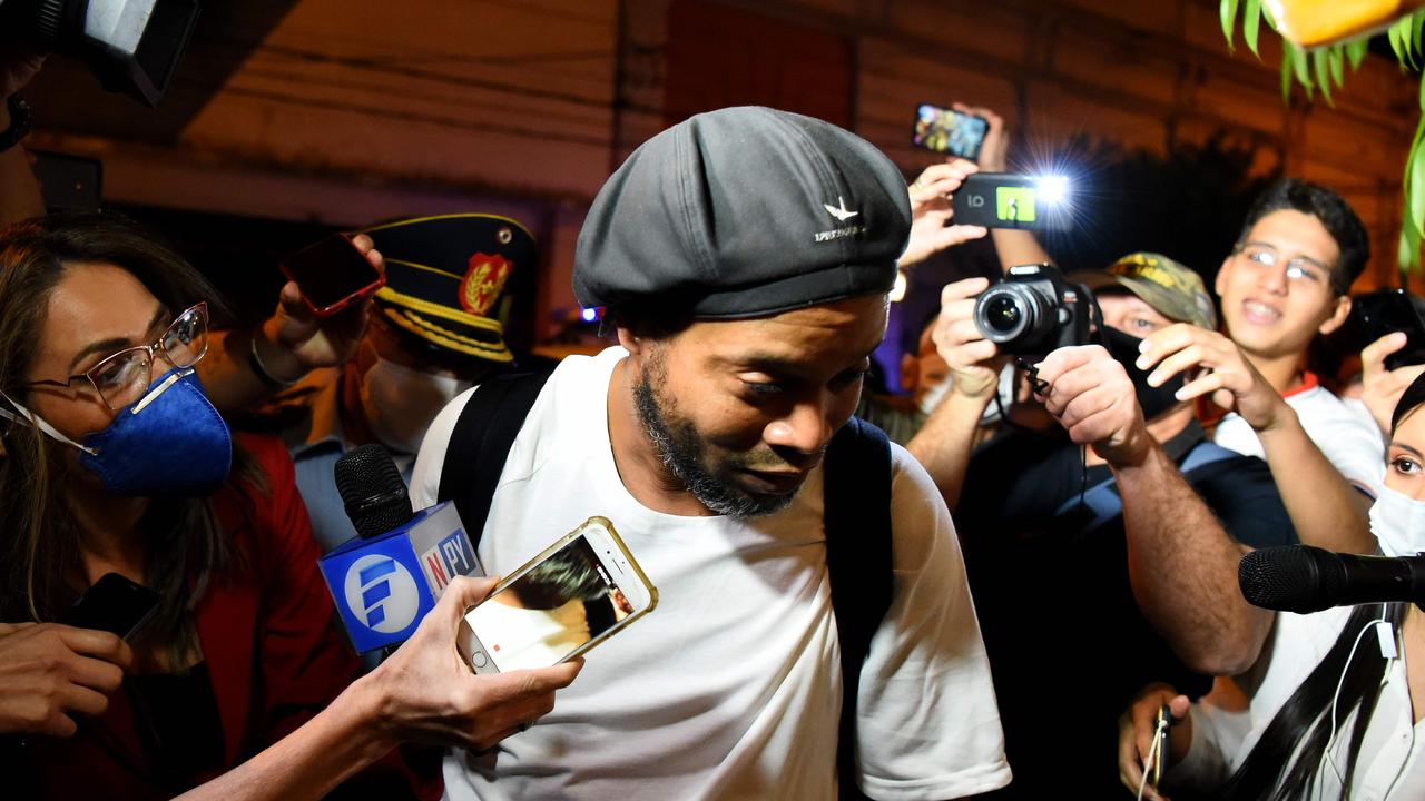 Ronaldinho has opened up on his prison experience. (Photo by Norberto DUARTE / AFP)