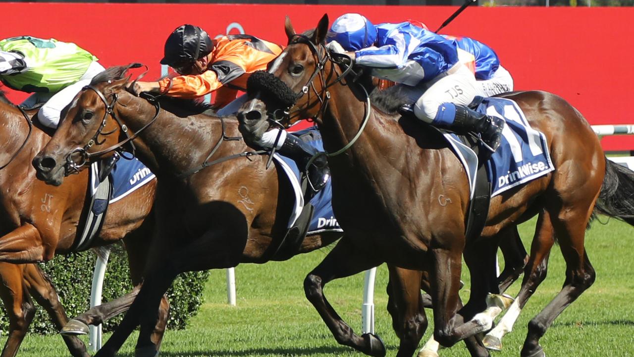 Following a narrow defeat in the Surround Stakes, Ruthless Dame (right) can claim the Group 1 Coolmore Classic. Picture: Getty Images