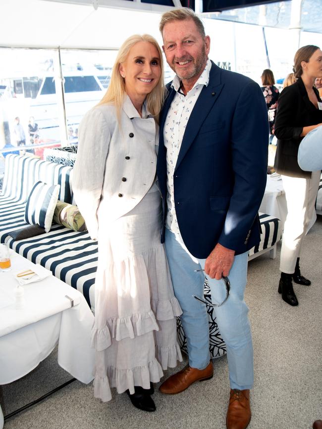 Peta Downie and Don Cotterill at the Infomaps 20th Anniversary Party. Picture: Andrew Meadowcroft.