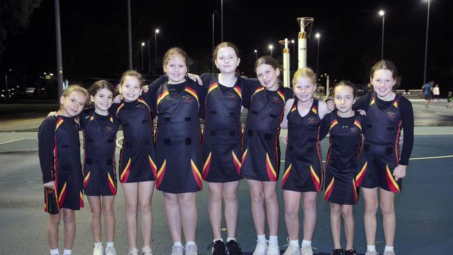 St Josephs Red under-11 netball team. Picture: Alan Barber