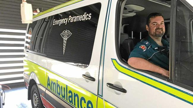 Michael Formica at the local ambulance station in Murgon. Picture: Marguerite Cuddihy