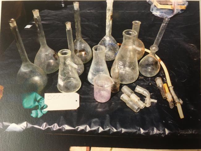 Some of the drug paraphernalia found in the house on Scotia St, Croydon. Pictures: Court Administration Authority