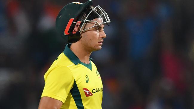 Marcus Stoinis couldn’t quite get the Aussies home.