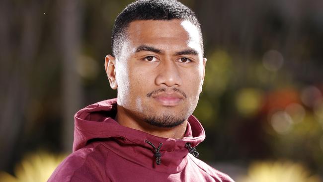 Ronaldo Mulitalo from the Queensland Maroons pictured at the Sheraton Grand Mirage Resort, Gold Coast, 22nd of June 2021. The Queensland State of Origin team is in camp on the Gold Coast ahead of game two at Suncorp Stadium. (Image/Josh Woning)