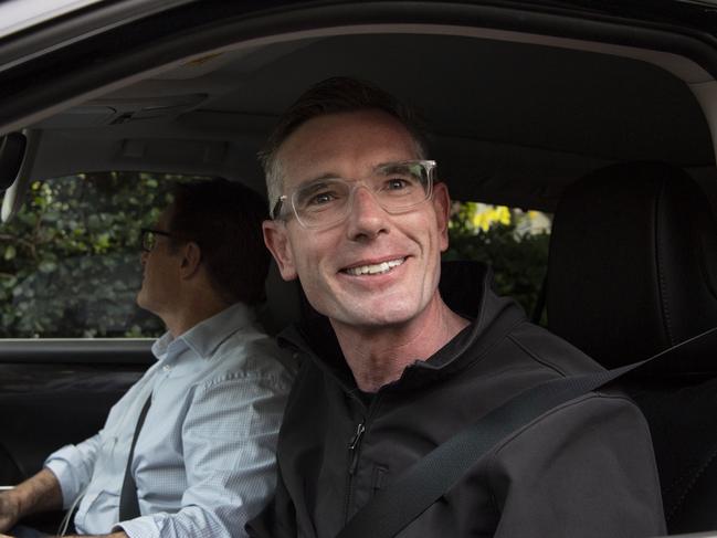 SYDNEY, AUSTRALIA, NCA Newswire, Sunday 26 March 2023.Dominic Perrottet pictured leaving his home.Picture: NCA Newswire/ Monique Harmer