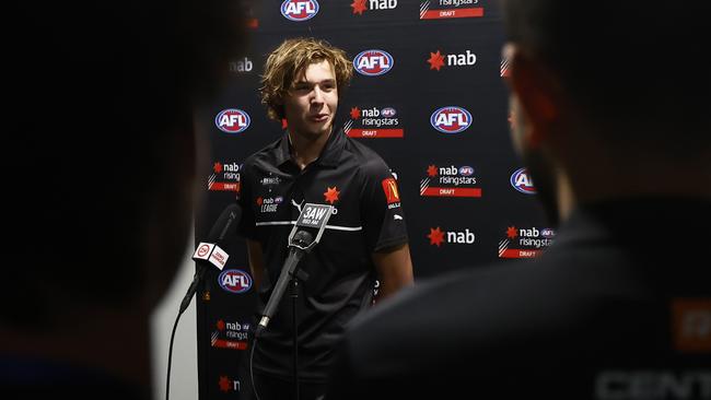 Greater Western Sydney No. 1 draft pick Aaron Cadman. Picture: Darrian Traynor/AFL Photos/Getty Images