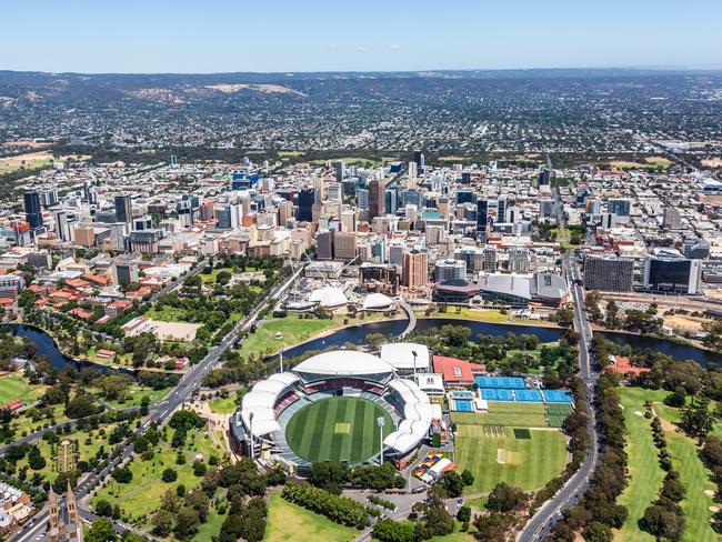 Adelaide. Airviewonline unveils Australia's top aerial views captured or curated by veteran photographer Stephen Brookes. Picture: Stephen Brookes