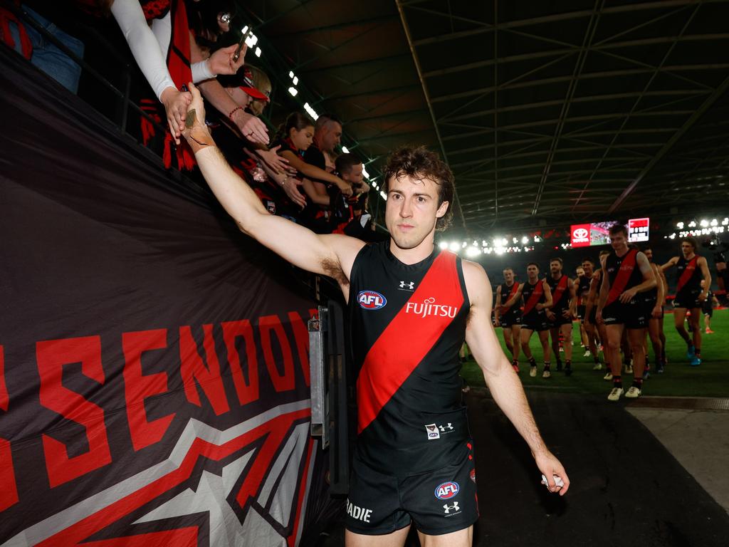 Andrew McGrath had 30 touches on the weekend, but his value to the club is far more than he does on the field, writes Jon Ralph. Picture: Dylan Burns/AFL Photos via Getty Images.